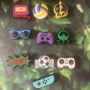 10 Gaming Croc Charms Jibbit Shoe Charm
